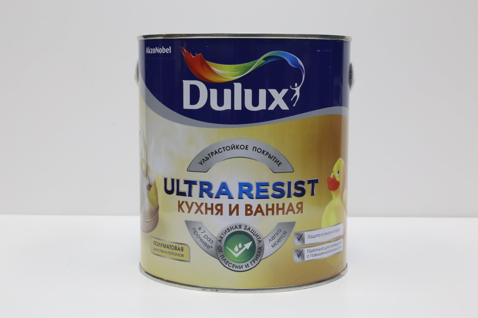 Матовая водно-дисперсионная краска Dulux для обоев и стен 10л.